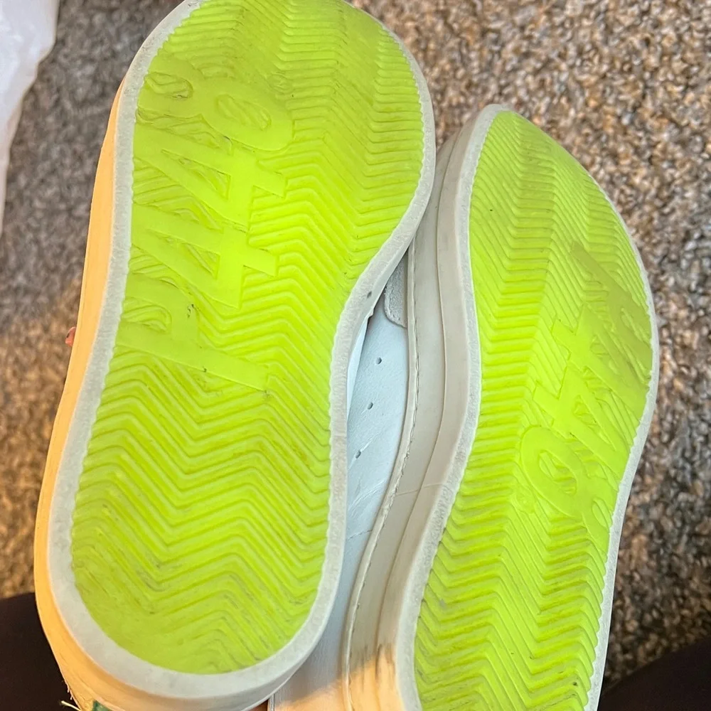 P448 White Sneakers with Pink Laces size 37/6.5 - Picture 8 of 10
